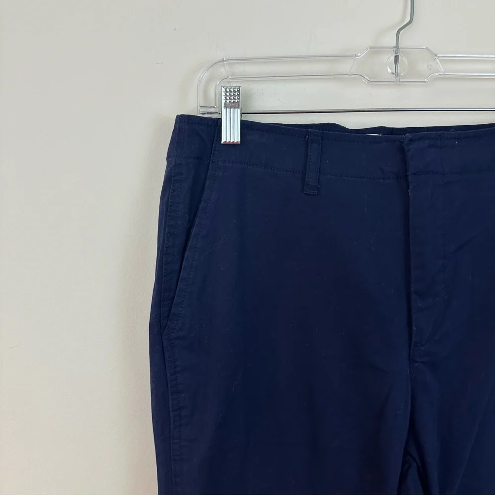 Gap Downtown Khaki Pants in Navy Straight Leg Fit Size 10 Tall Women's NWT - Picture 4 of 6